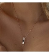 Penjoll plata bicolor circonites lineargent 18852-PE