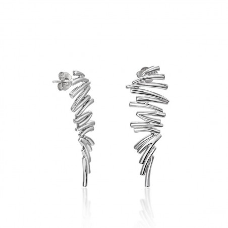 Pendientes de plata larga Lineargent