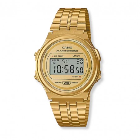 Rellotge Casio vintage retro daurat unisex A171WEG-9A