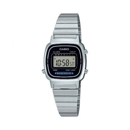 Rellotge Casio vintage retro platejat LA670WEA-1EF