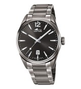 Rellotge lotus IP negre 18684-1 amb cadena d'acer