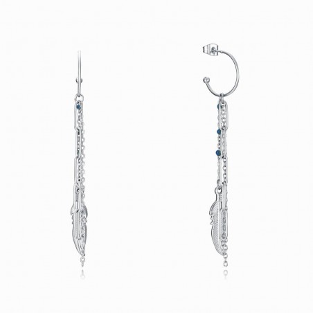 Pendientes largos Viceroy con esmalte y pluma 75308E01000