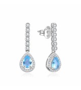 Arracades llargues plata circonites boda casament nuvia