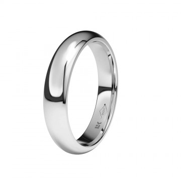 Alianza de boda personalizable de Plata 4 mm.