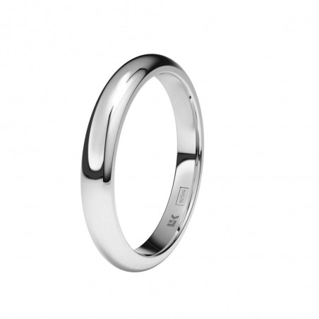 Alianza de boda personalizable de Plata 3 mm.