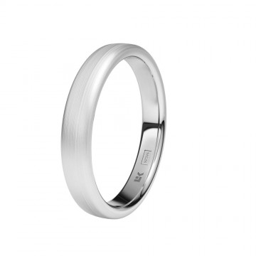 Alianza de boda personalizable de Plata 3.5 mm.