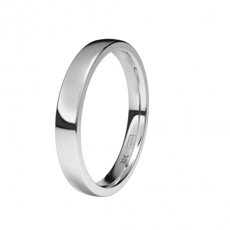 Alianza de boda personalizable de Plata 3,5 mm.