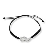 Brazalete zapatilla de running de plata