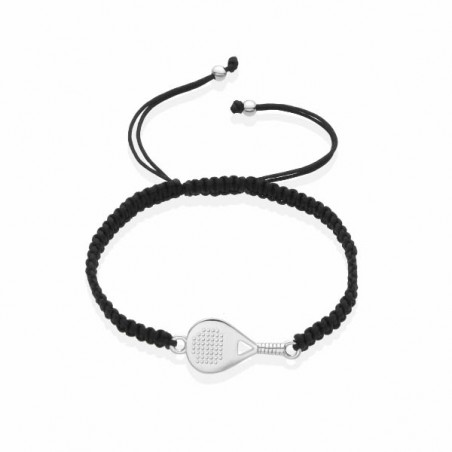 Pulsera unisex Raqueta de Pádel de plata