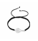 Pulsera unisex Raqueta de Pádel de plata