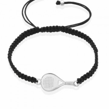 Pulsera unisex Raqueta de Pádel de plata