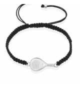 Pulsera unisex Raqueta de Pádel de plata