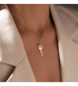 Penjoll Clau plata daurada Lineargent dona zirconites 19277-PE