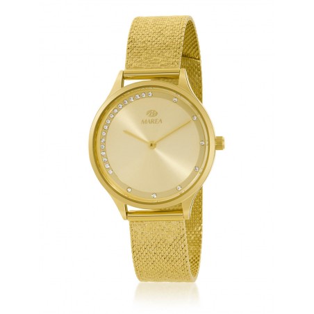 Reloj dorado Marea para mujer  con circonitas B41334/5