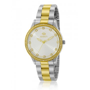 Reloj bicolor Marea para mujer  con circonitas B41289/4