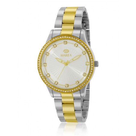 Reloj bicolor Marea para mujer  con circonitas B41289/4