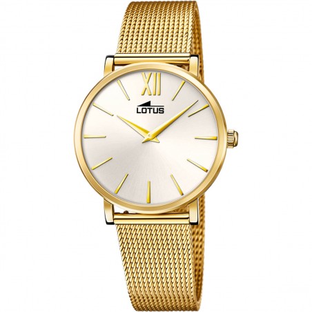 Reloj Lotus para mujer IP dorado con pack de correa de regalo 18732/1