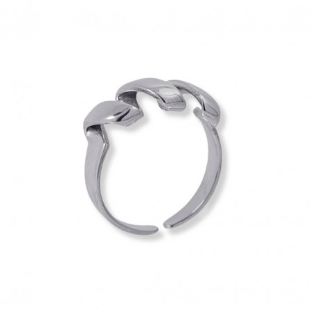 Anillo Anartxy de acero para mujer con forma de espiral