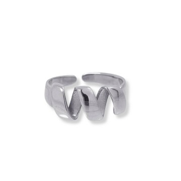 Anillo Anartxy acero mujer forma espiral manlleu vic osona