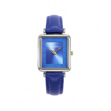 Reloj Viceroy cuadrado para mujer con correa de piel 401238-37