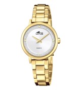 Reloj Lotus para mujer IP dorado con cadena 18893-1