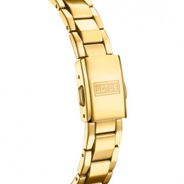 Reloj Lotus para mujer IP dorado con cadena 18893-1