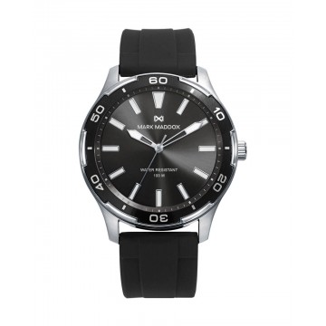 Reloj Mark Maddox hombre correa silicona negra HC1009-16