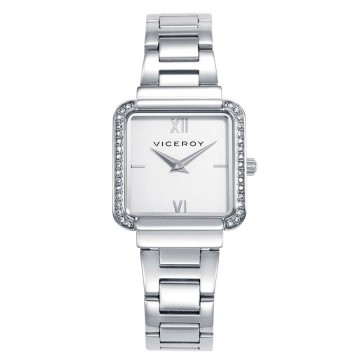 Reloj Viceroy mujer cuadrado cadena circonitas 401244-03