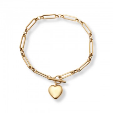 Pulsera Viceroy para mujer Corazón IP dorado 75396P01012