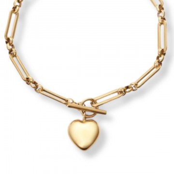 Pulsera Viceroy para mujer Corazón IP dorado 75396P01012