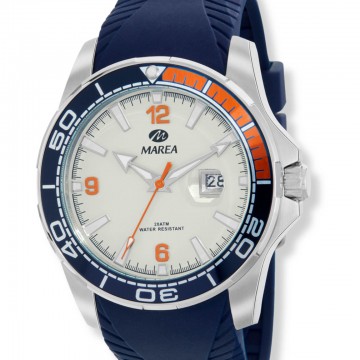 Reloj Marea azul para hombre con correa de caucho B36206-2