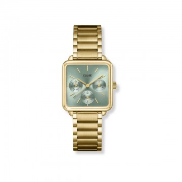 Reloj mujer CLUSE dorado cadena colección la Tétragone CW13805