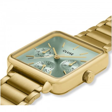 Reloj mujer CLUSE dorado cadena colección la Tétragone CW13805