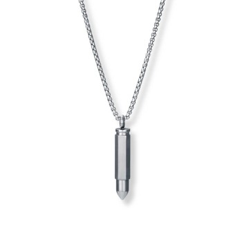Collar Viceroy de acero de hombre forma de Bala 14307C01000