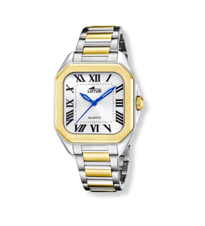 Reloj Lotus cuadrado para mujer con esfera plateada 18969/1