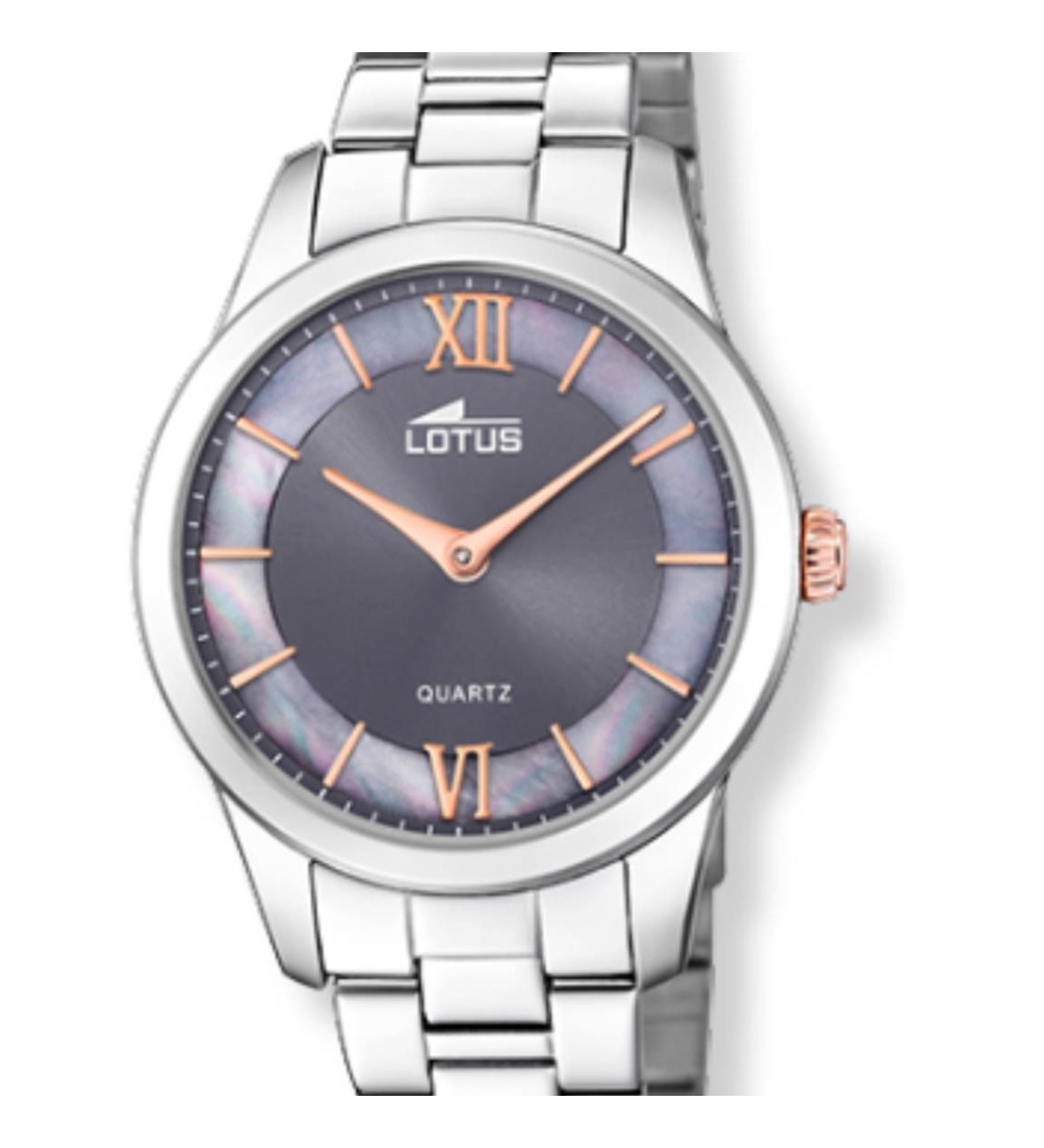 Reloj Lotus para mujer con cadena y esfera gris 18889/4