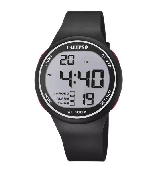 Rellotge CALYPSO digital per home amb corretja de cautxú K5795/1