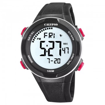 Reloj CALYPSO digital para hombre con correa de caucho K5780-2