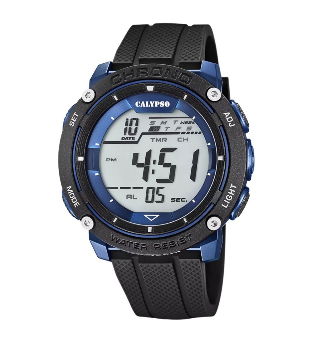 Reloj CALYPSO digital para hombre con correa de caucho K5820-2