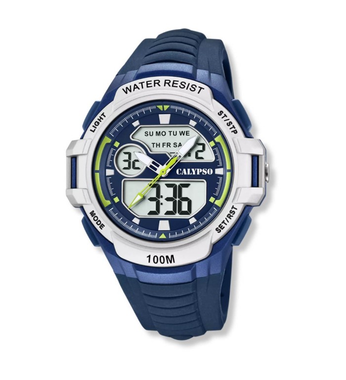 Reloj CALYPSO digital para hombre con correa de caucho K5770-3