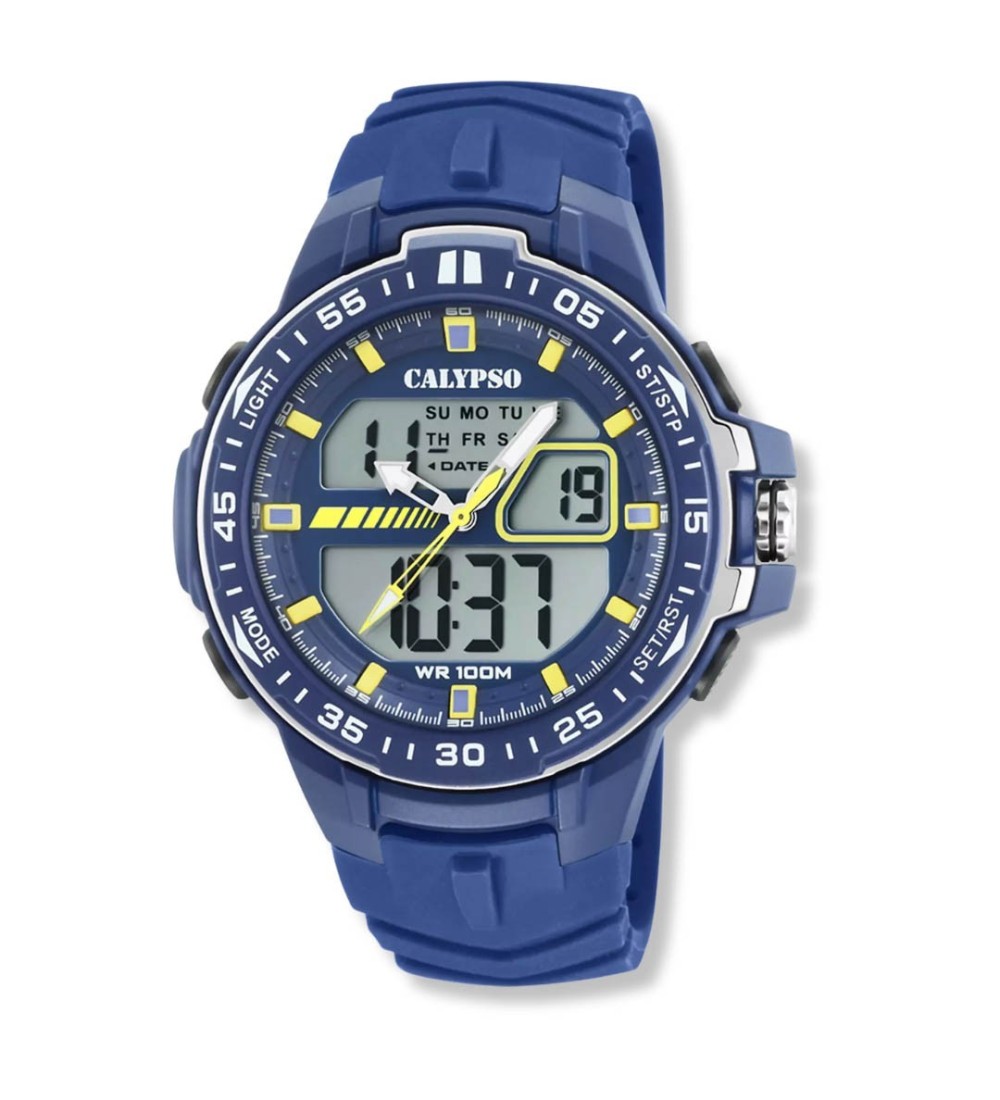 Reloj CALYPSO digital para hombre con correa de caucho K5766-1