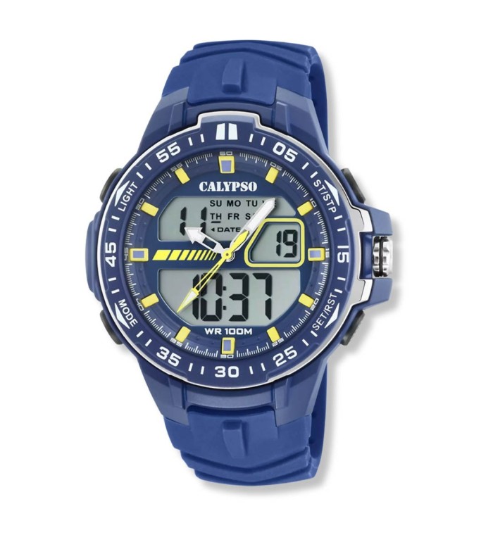 Reloj CALYPSO digital para hombre con correa de caucho K5766-1