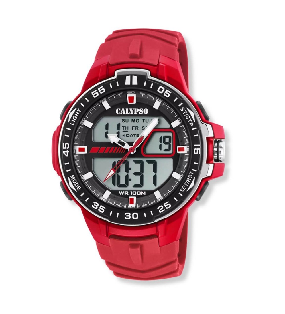 Reloj CALYPSO digital para hombre con correa de caucho K5766-2