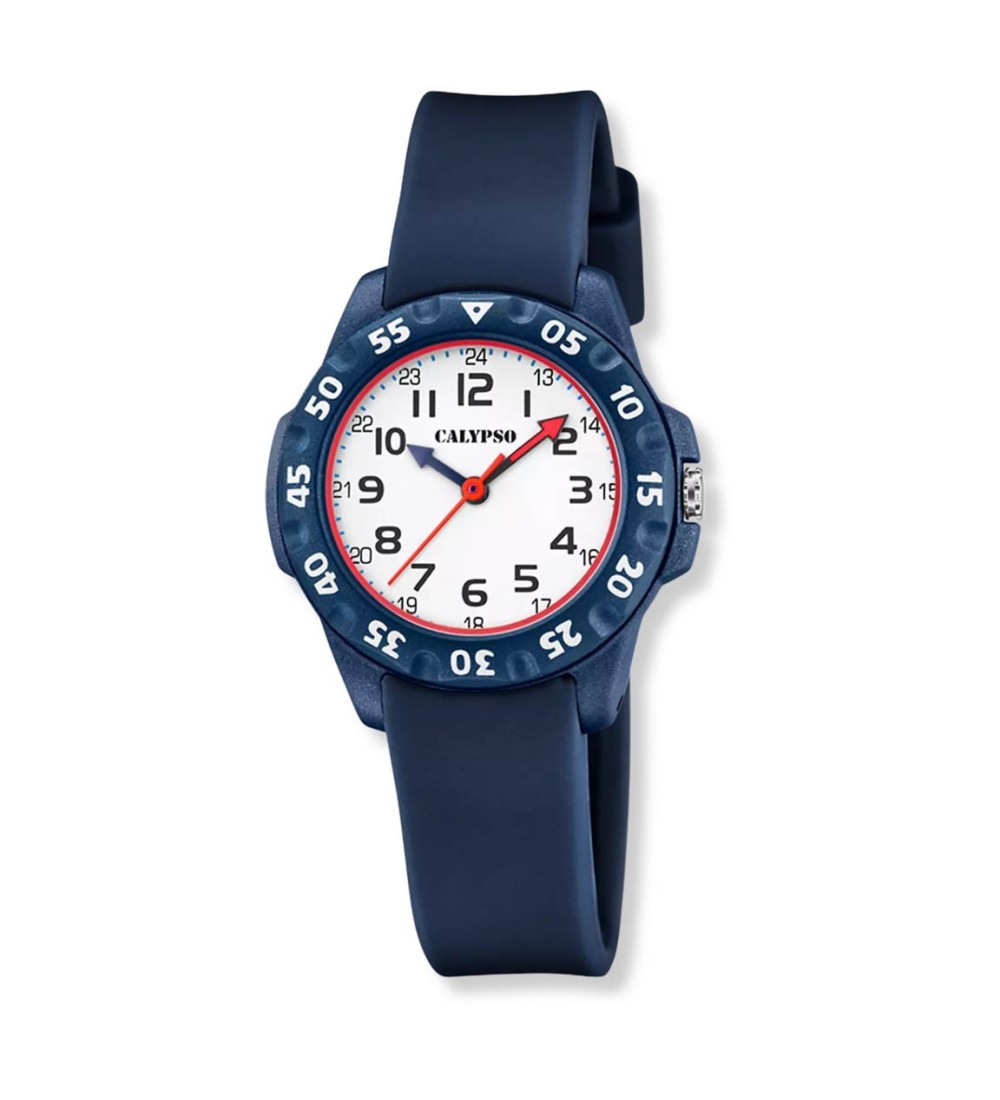 Reloj CALYPSO Junior para niño con esfera blanca correa K5829-5