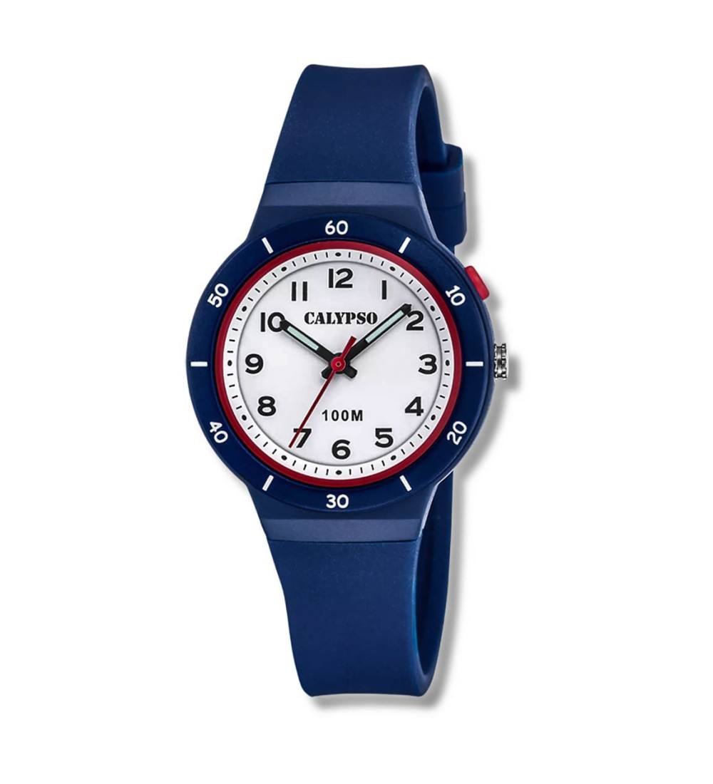 Reloj CALYPSO Junior para niño con esfera blanca correa K5848-5