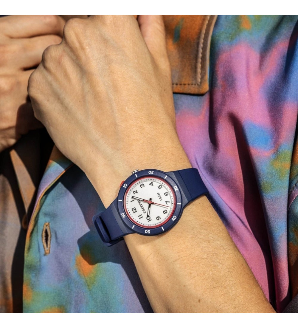 Reloj CALYPSO Junior para niño con esfera blanca correa K5848-5