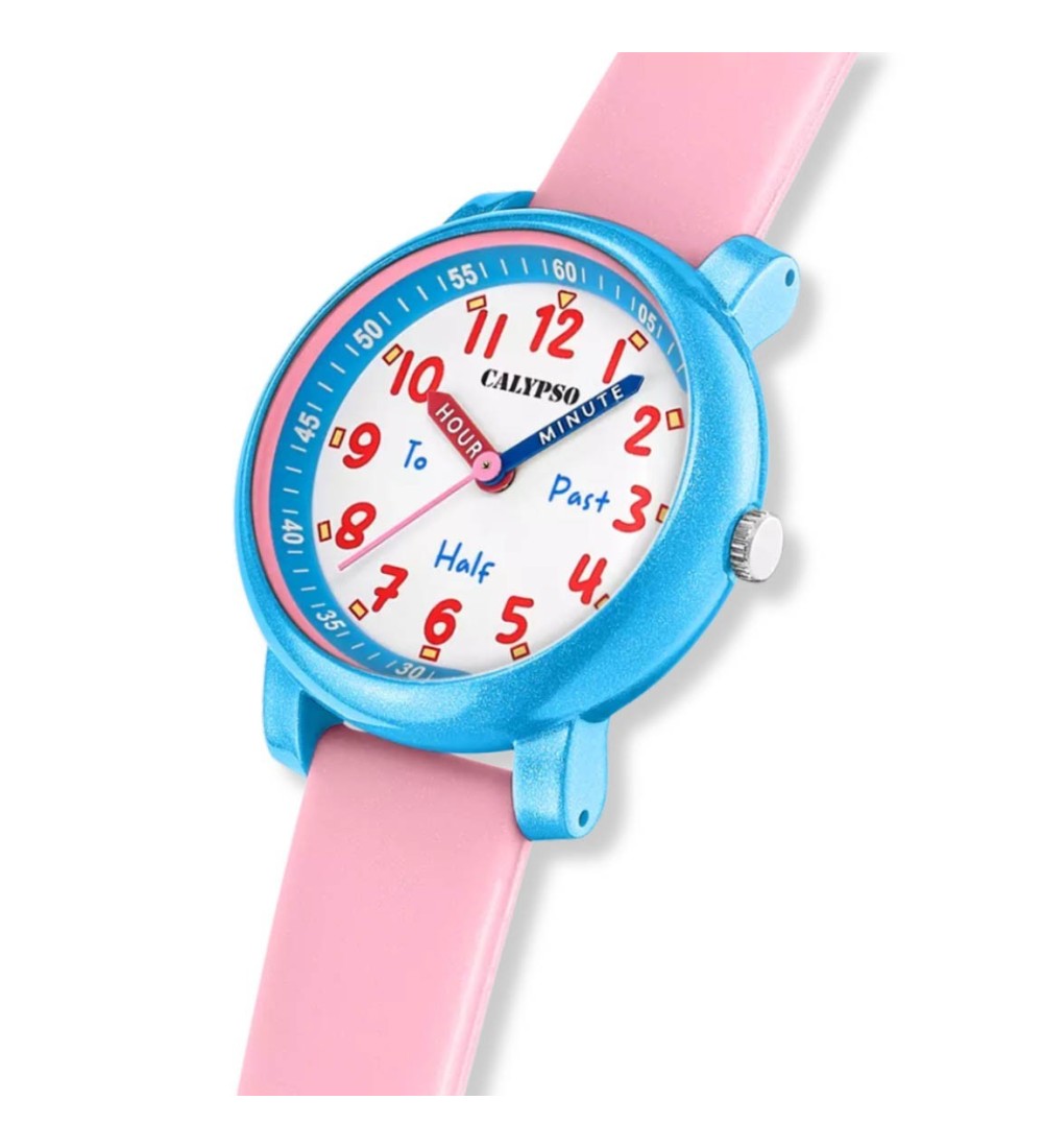 Reloj CALYPSO Junior para niña de color rosa y azul claro K5827-2