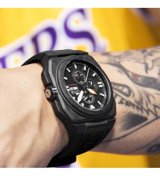 Rellotge Lotus per home fibra de carboni i cronògraf 18976-4