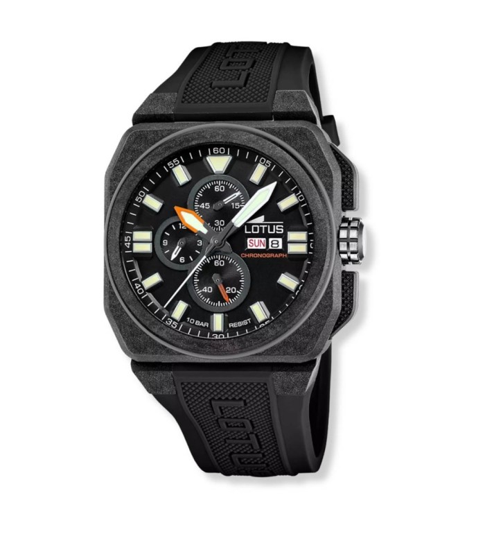 Rellotge Lotus per home fibra de carboni i cronògraf 18976-4