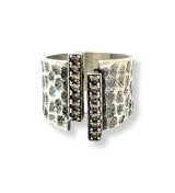 Anell obert per dona TopSilver de plata amb zirconites